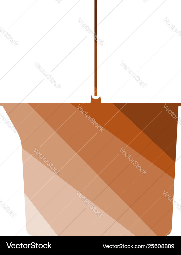Icon of bucket Icon of bucket vector image