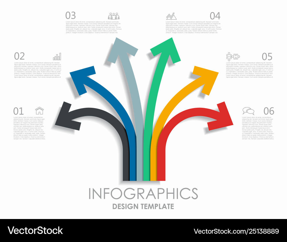 Infographic Template - Data & Charts Vector Image
