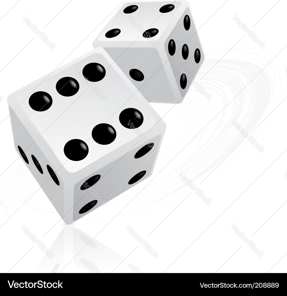 Rolling Dice - Spielobjekte Vektorbild