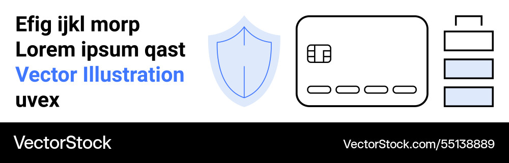 Secure online payment concept with credit card Secure online payment concept with credit card Vector Image