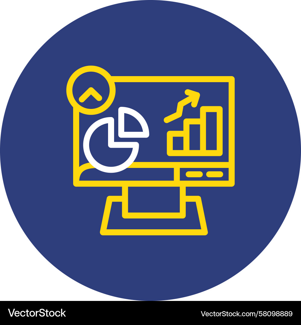 Session Time Dual Line Circle Vector Image