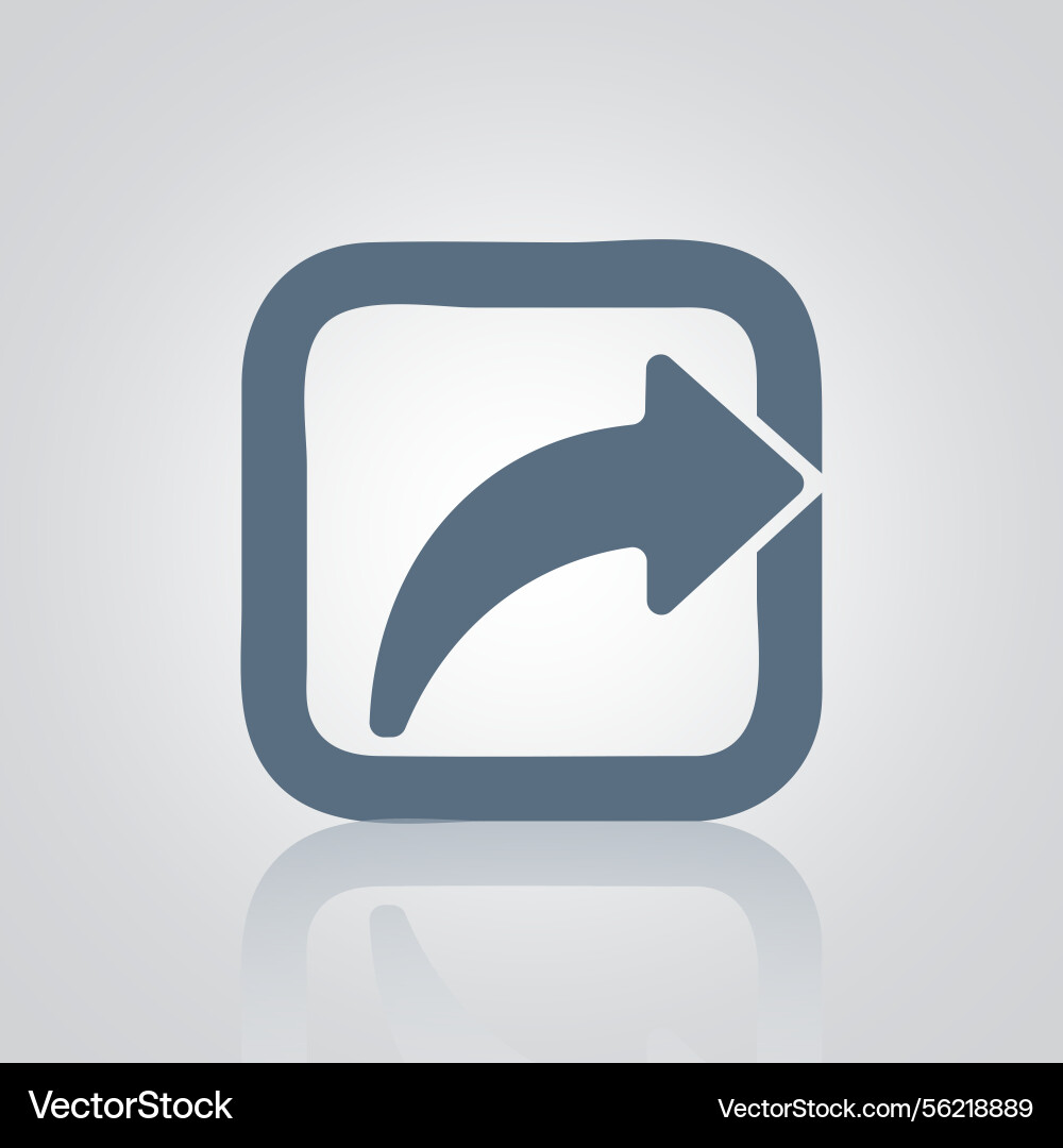 Share icon with square and arrow for web Share icon with square and arrow for web vector image