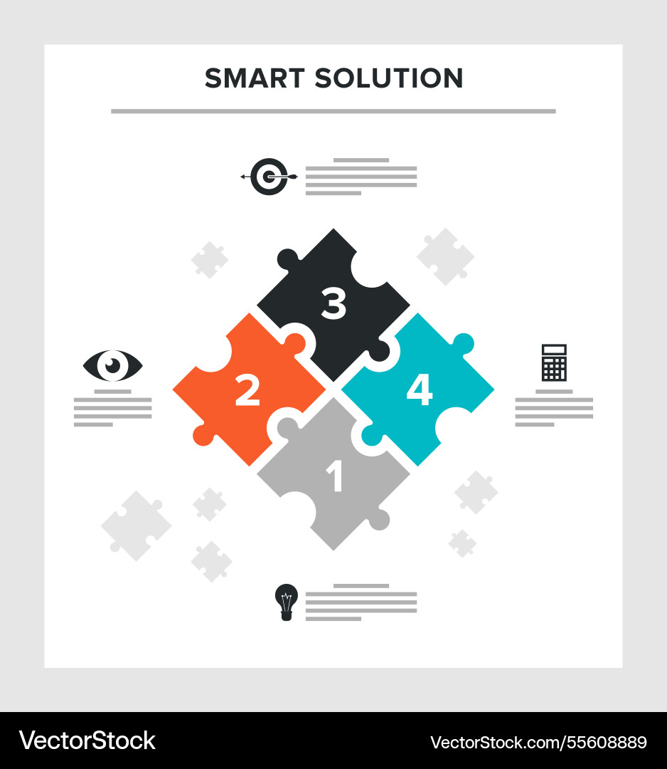 Smart solution concept Vector Image