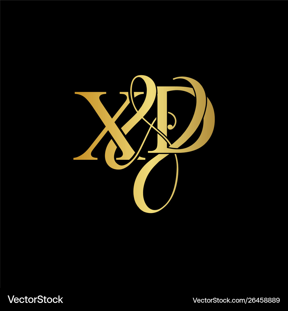 Xd x d logo initial mark – Royalty-Free Vector | VectorStock