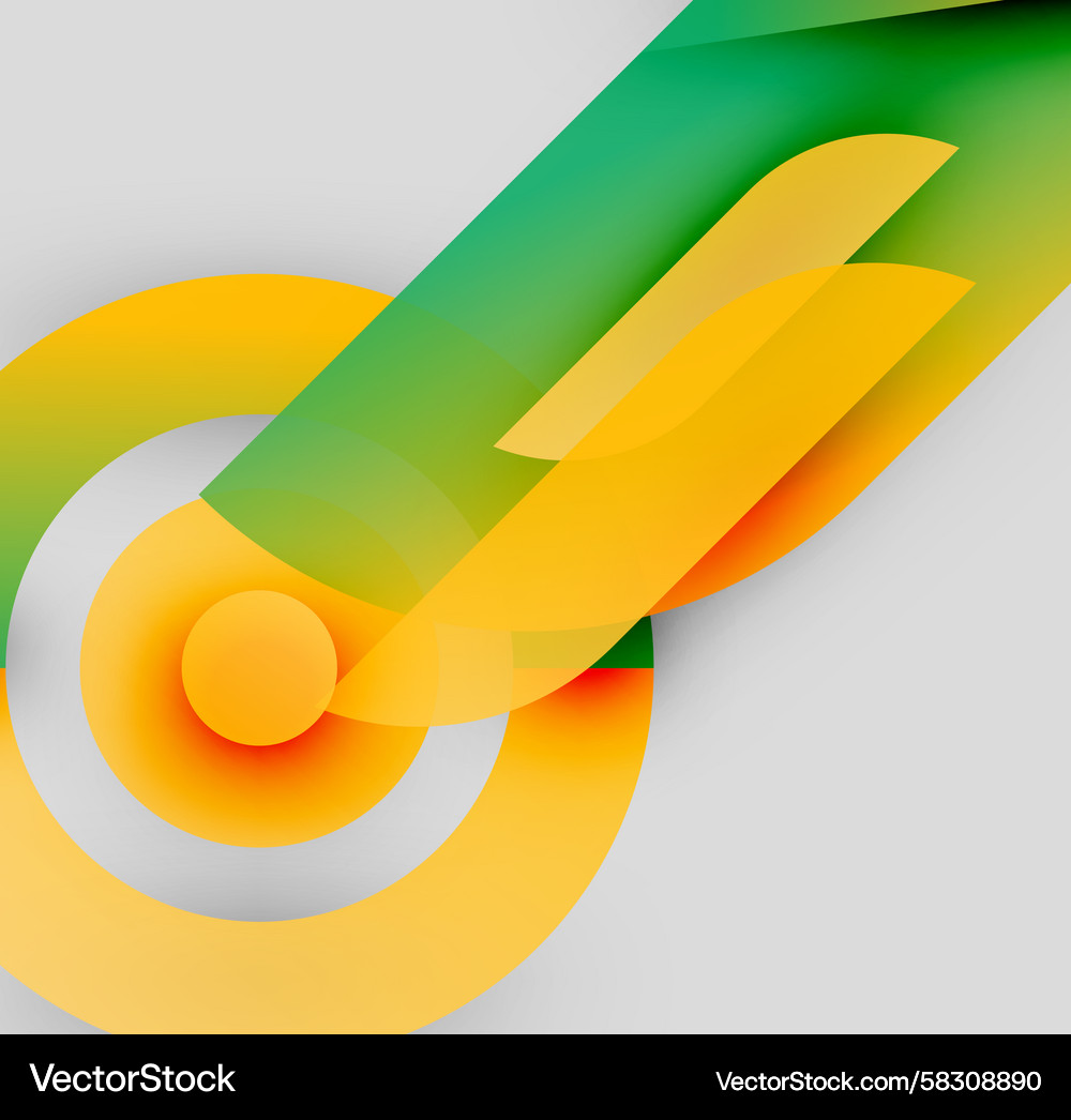 Abstract Circular Gradient Vector Image