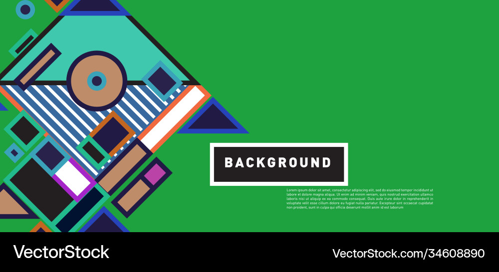 Abstract colorful rectangle background for banner vector image