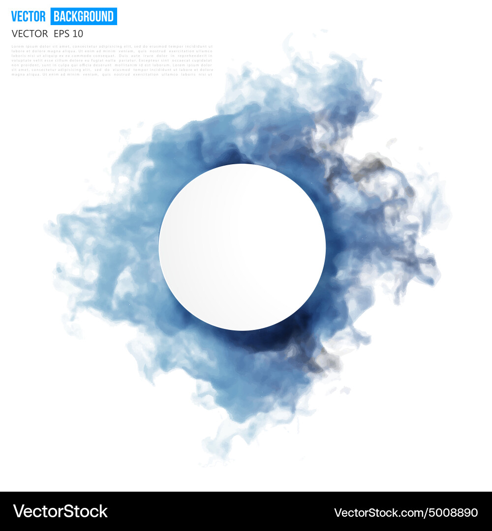 Blue cloud Royalty Free Vector Image - VectorStock