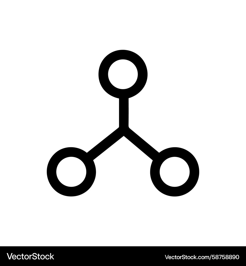 Network Connection Node Icon Vector Image