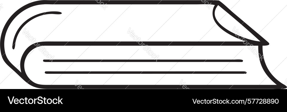 Open book with flowing pages immersive reading Vector Image