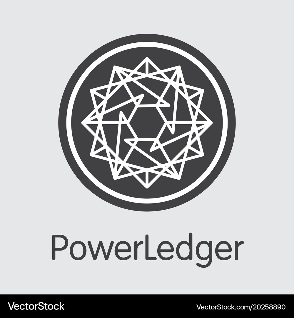 Powerledger digital currency - sign icon – Royalty-Free Vector | VectorStock