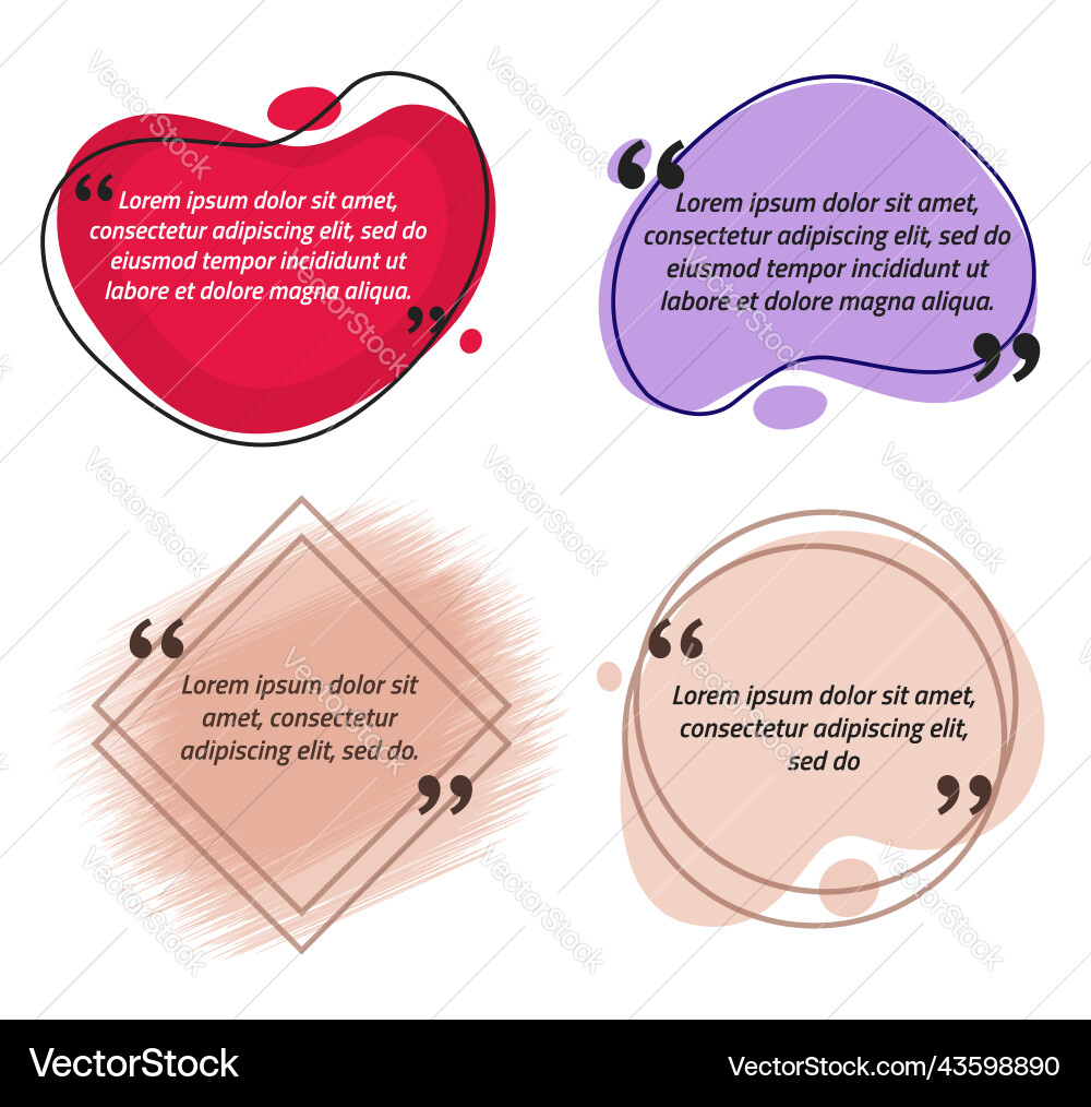 Quote post template for social media Quote post template for social media vector image