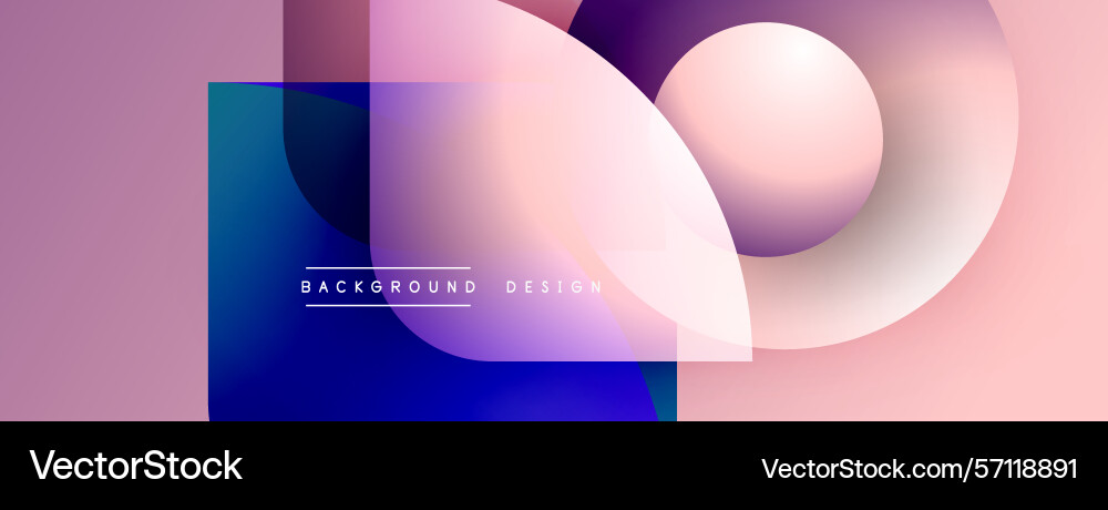Abstract geometric shapes overlap soft pinks Abstract geometric shapes overlap soft pinks Vector Image