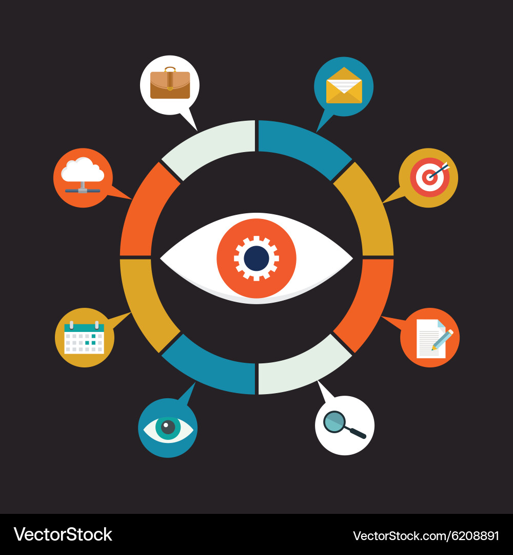 Analysis and scrutiny of the different information vector image