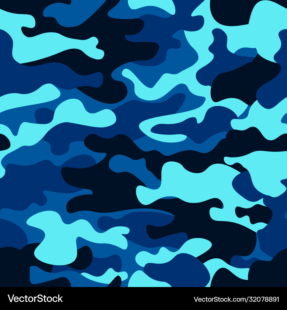 Army Camo Seamless Pattern vector image