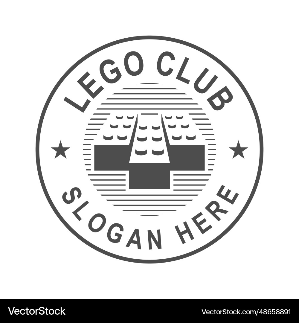 Lego Spiel Vorlage Logo Design Lego Spiel Vorlage Logo Design vektorbild