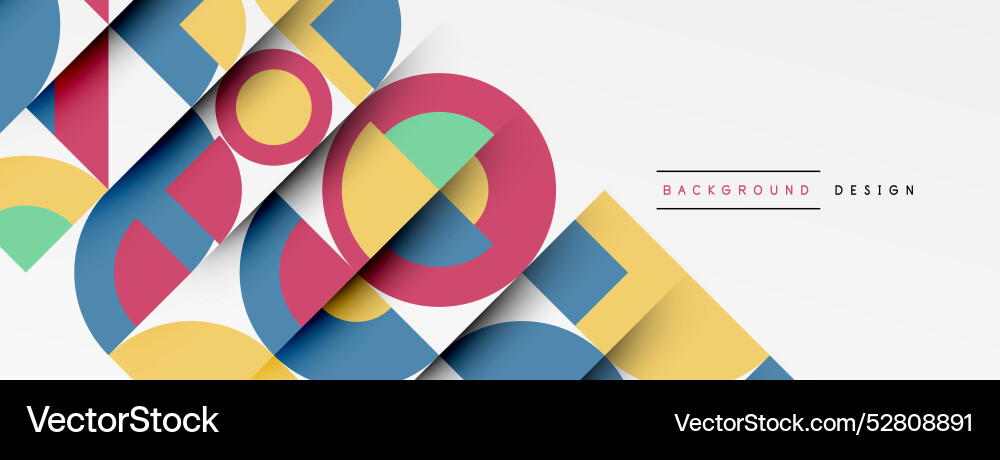 Modern geometrical abstract background - circles Modern geometrical abstract background - circles Vector Image