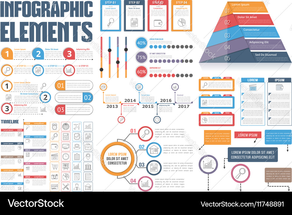 Process & Workflow Elements vector image