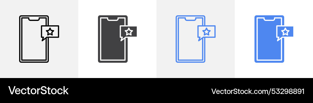 Telefon-Rating-Icon set verwenden für web ui oder app Telefon-Rating-Icon set verwenden für web ui oder app vektorbild
