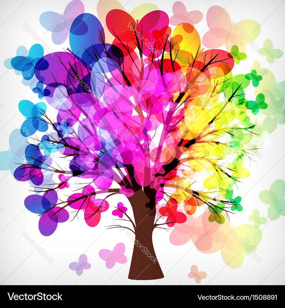 Tree with branches Vector Image