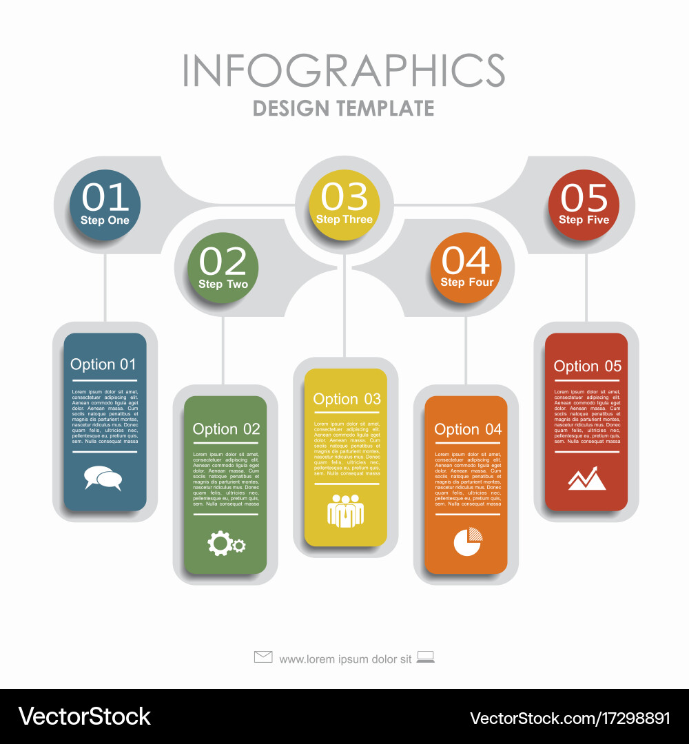 Workflow & Process Infographic Template vector image