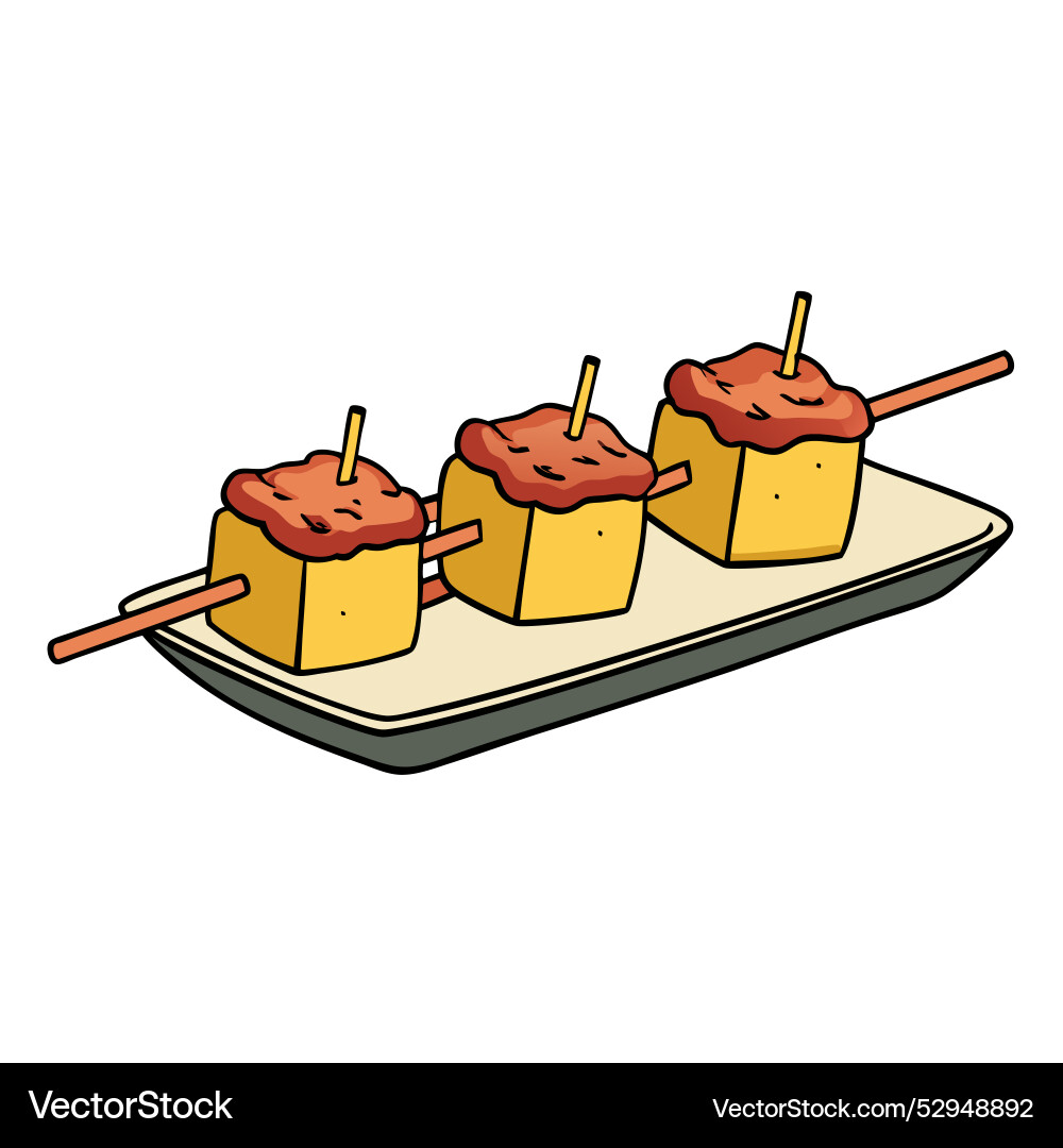 Delectable party bites sumptuous mini grilled Delectable party bites sumptuous mini grilled vector image