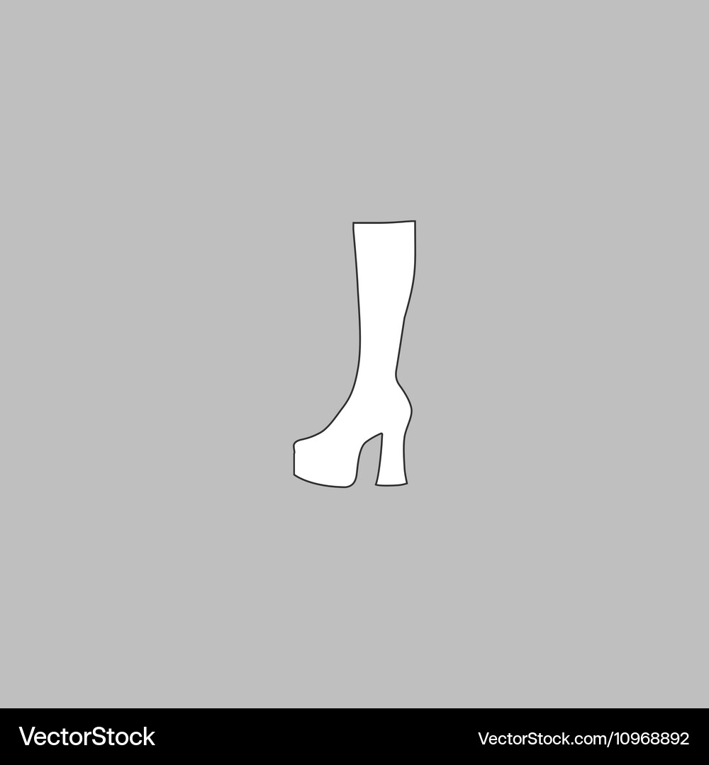 High boot computer symbol Vector Image