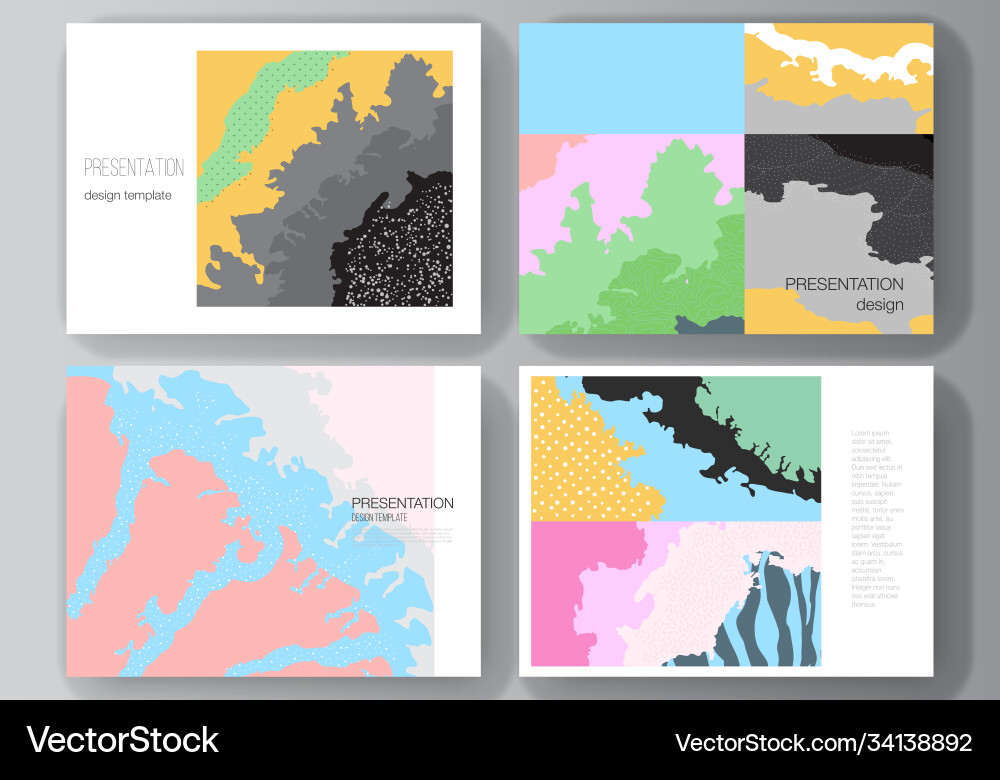 Layout presentation slides design Layout presentation slides design vector image