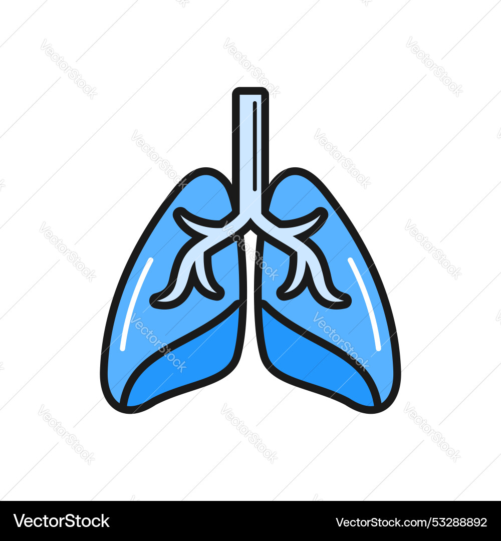 Lung day groovy element design Lung day groovy element design Vector Image