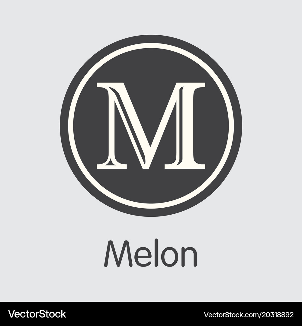 Melon crypto currency coin symbol – Royalty-Free Vector | VectorStock