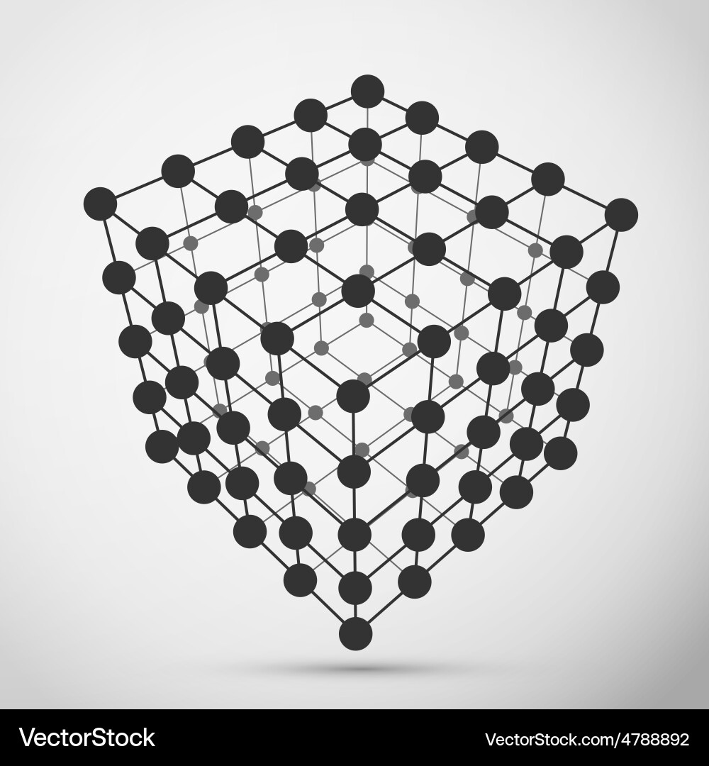 Polygonal Wireframe Model vector image