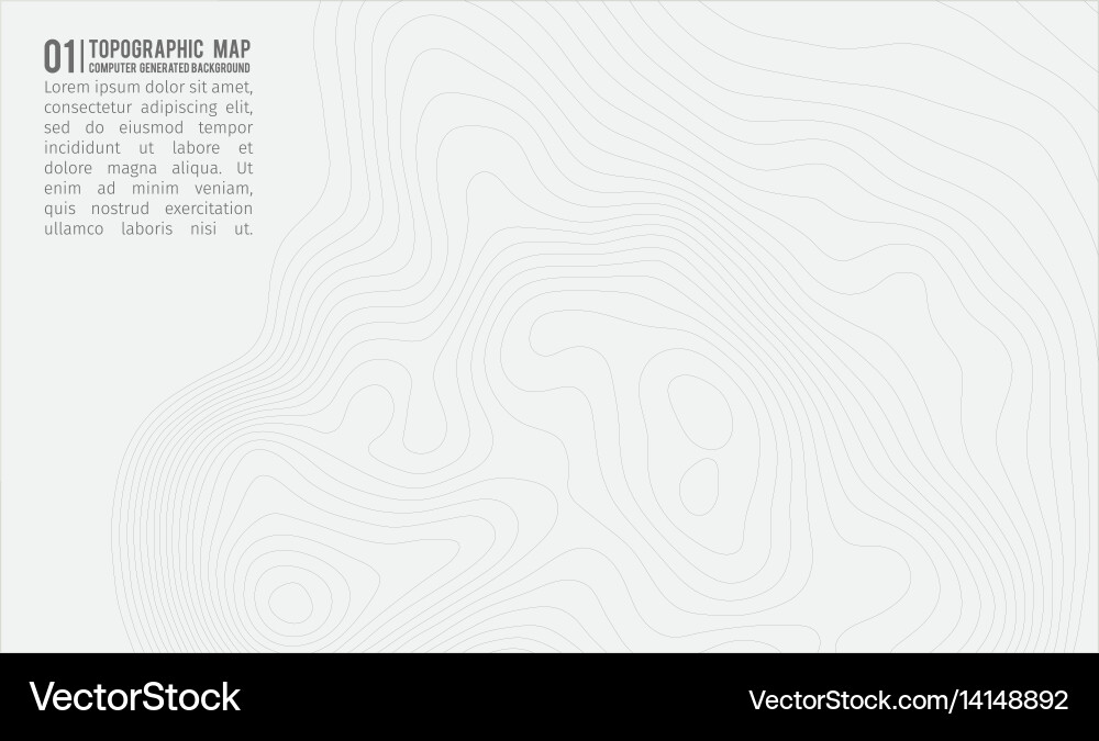 Topographic map background with space for copy vector image