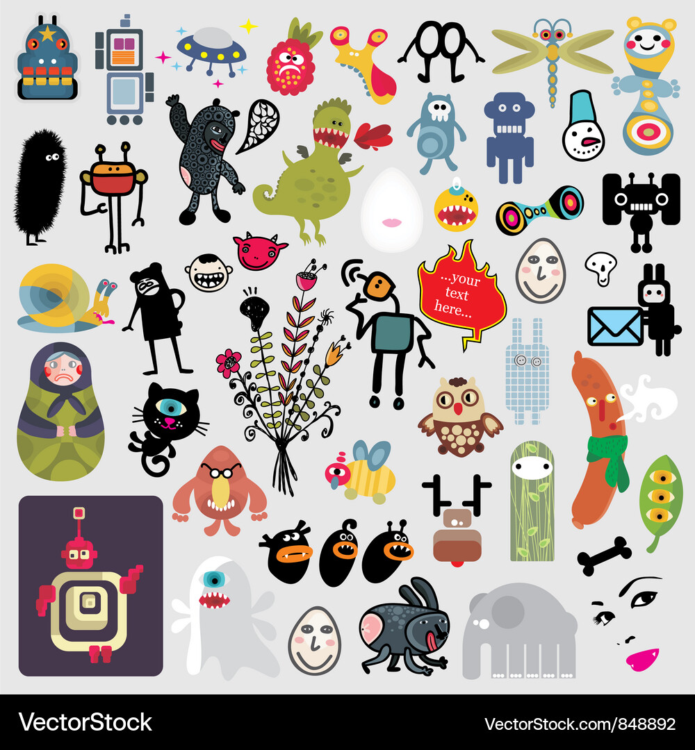 Various items Vector Image