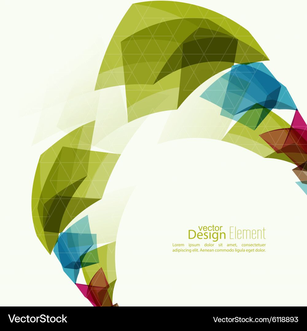 Angular geometric color shape Vector Image
