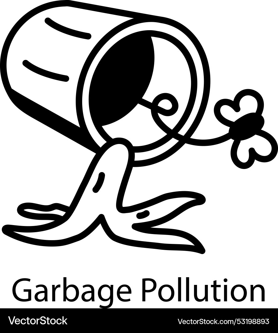 Garbage pollution Vector Image