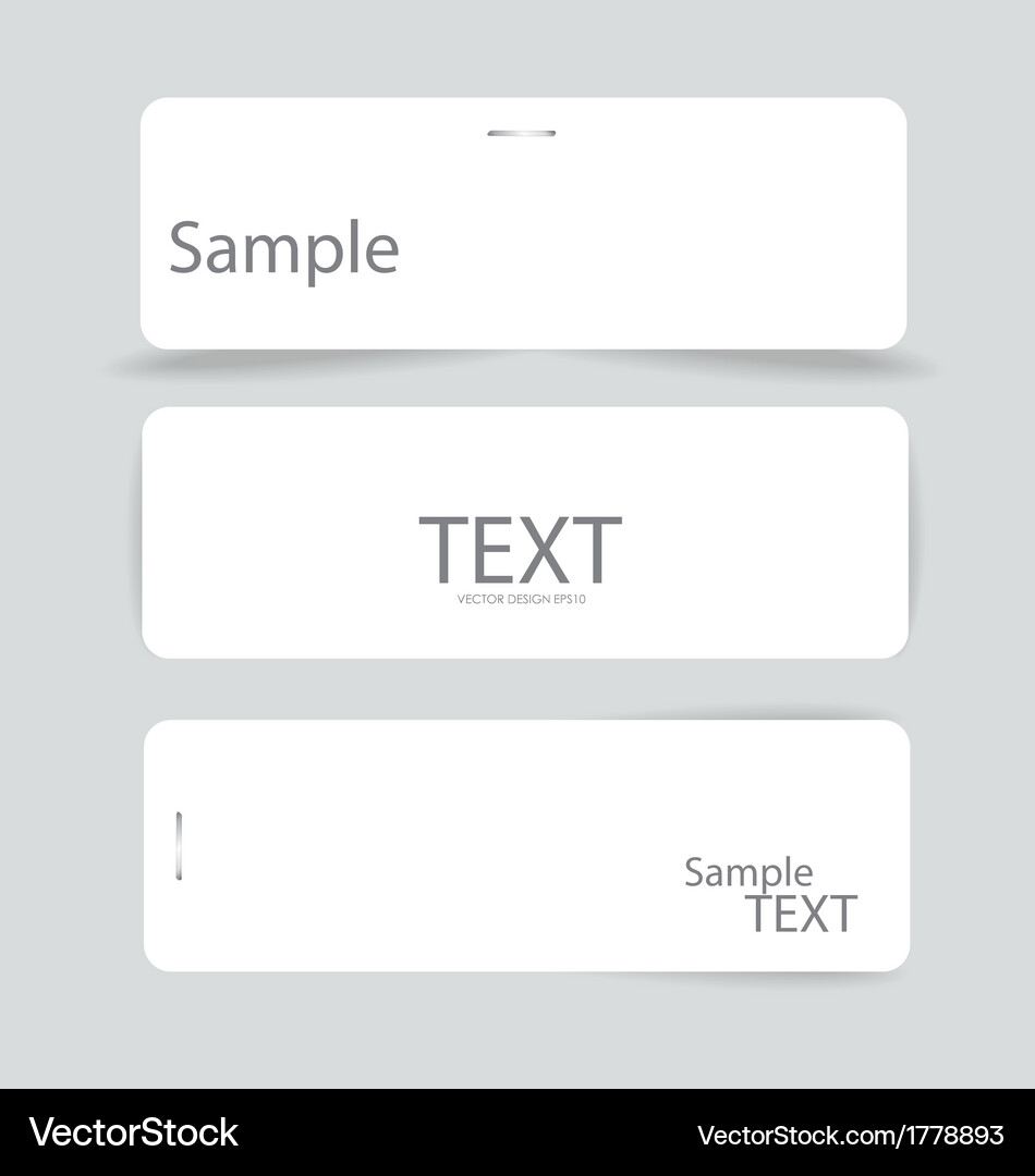 Set of various card notes ready for your message Vector Image