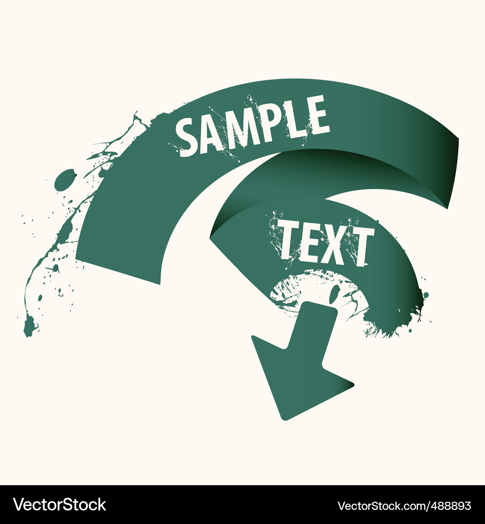 Text ribbon frame Vector Image