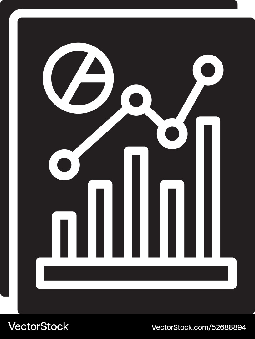 Data analyst icon Vector Image