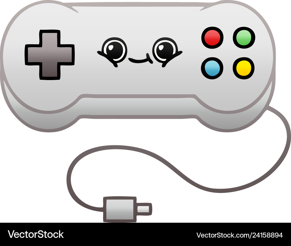 Gradient Game Controller vector image