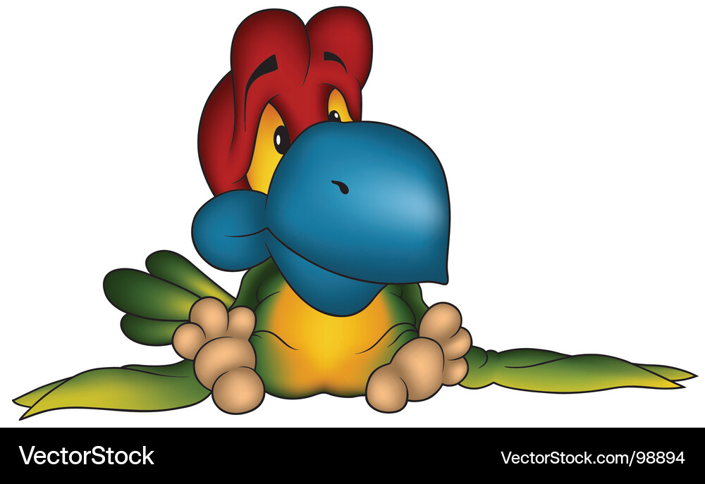 Multicolored parrot Vector Image