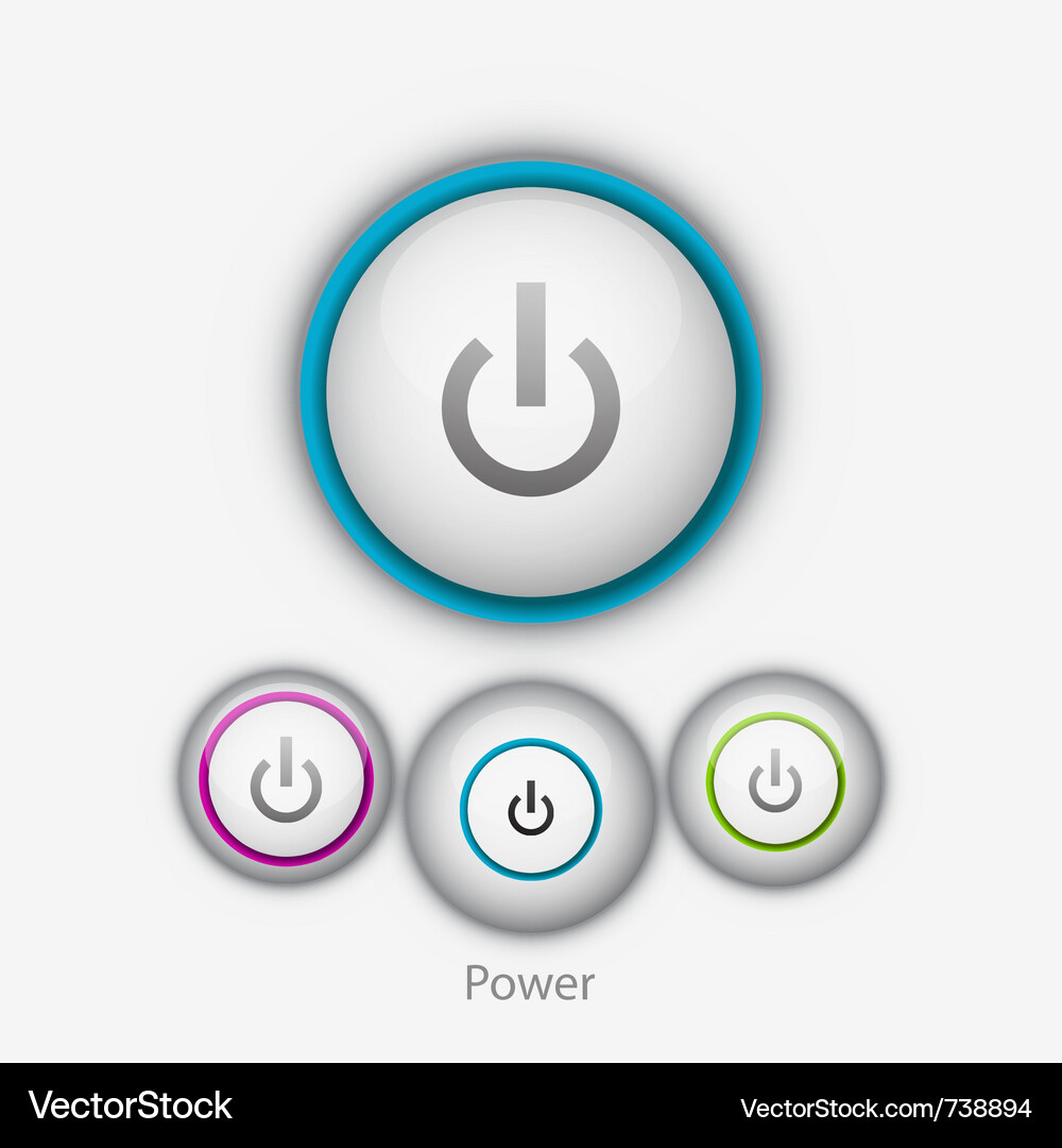 Power button Vector Image