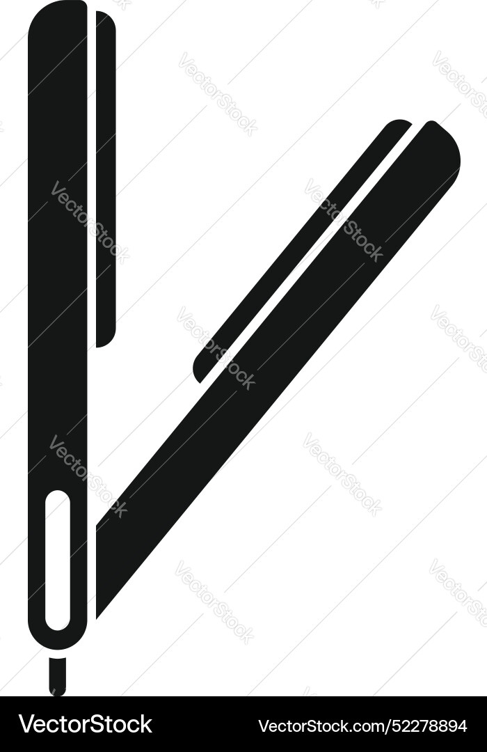 Straight razor open showing sharp blade Straight razor open showing sharp blade Vector Image