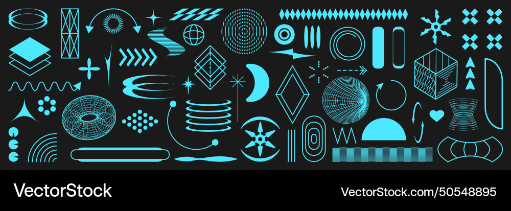 Geometry elements set Geometry elements set vector image