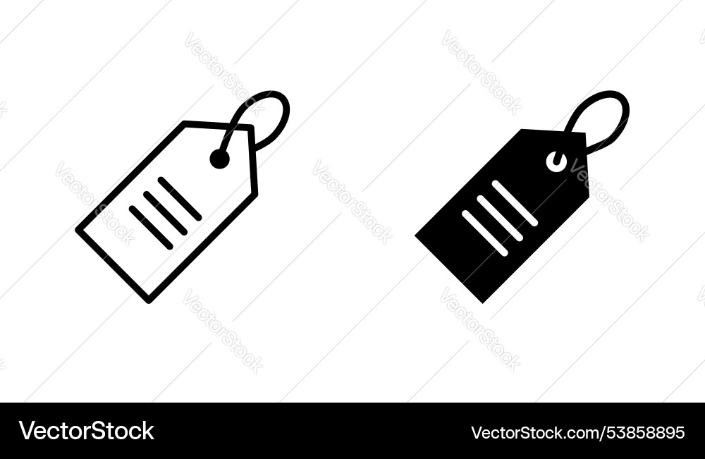 Label icon set Vector Image