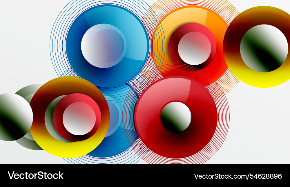 Abstract composition of overlapping circles Abstract composition of overlapping circles Vector Image
