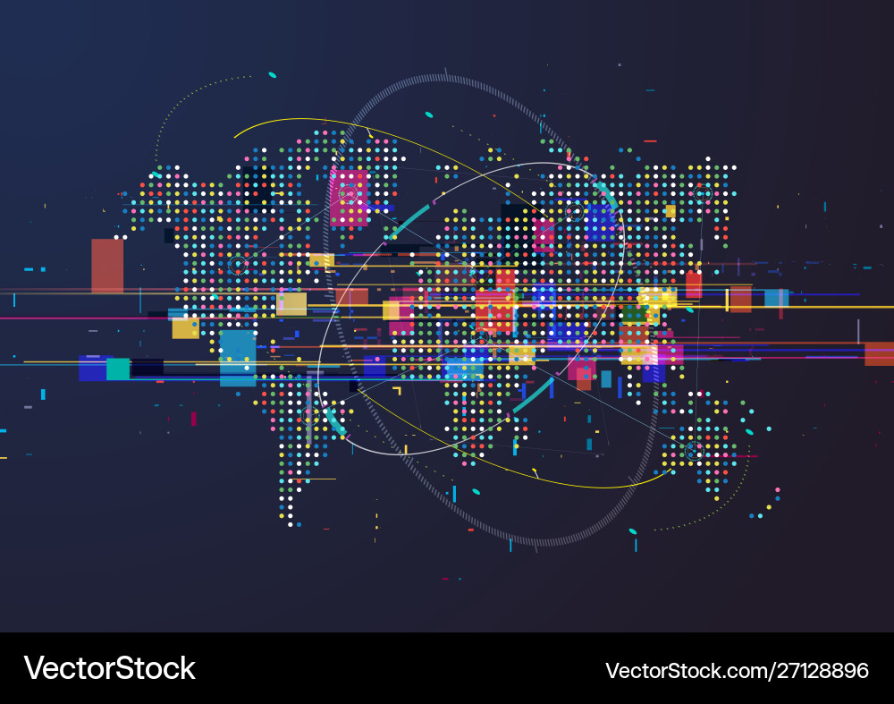 Global Network Background vector image