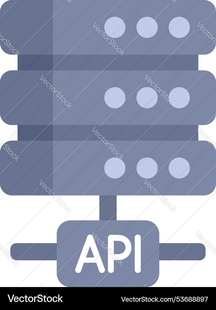 Api Verbindung zum Server-Rack-Symbol mit Daten Api Verbindung zum Server-Rack-Symbol mit Daten vektorbild