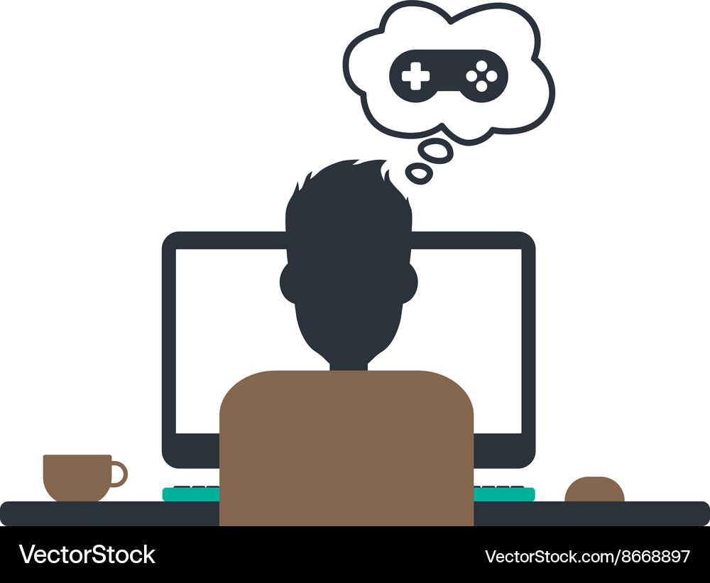 Designer programmer computer theme Vector Image