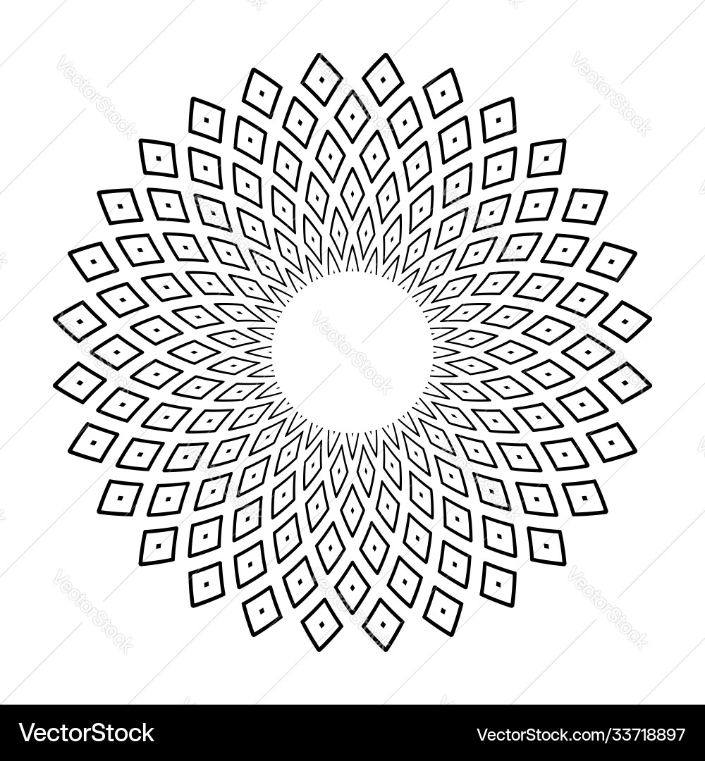 Geometric Circle Pattern Vector Image