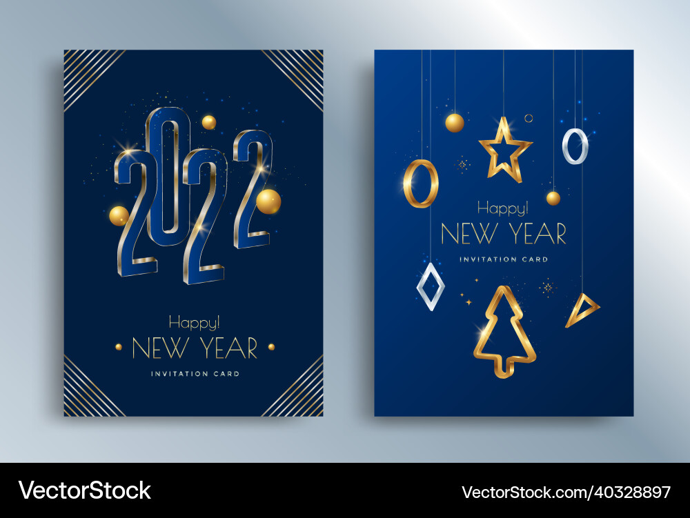 Happy new year 2021 greeting card design template vector image