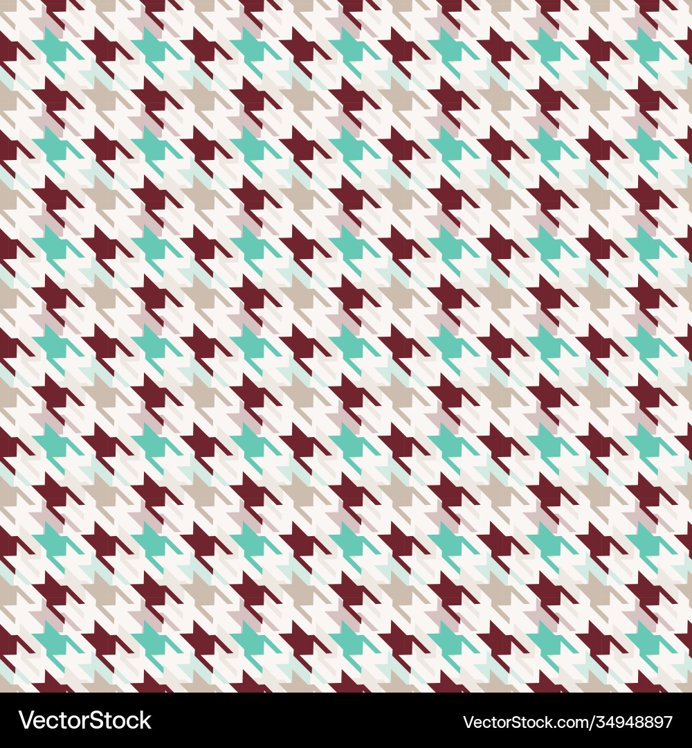 Houndstooth seamless pattern Vector Image
